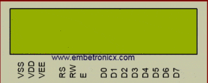 LCD 4 bit interfacing with 8051 Microcontroller