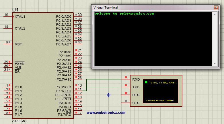 8051 UART Programming