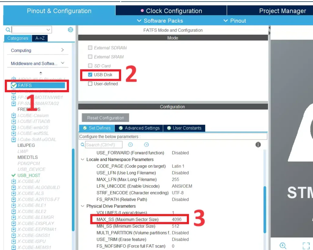 FATFS Configure