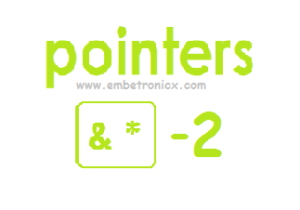 Pointers Advanced concepts in C