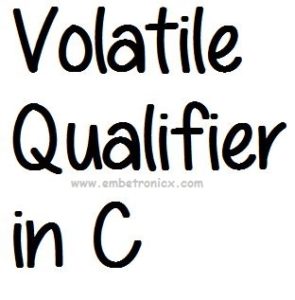 qualifier in c
