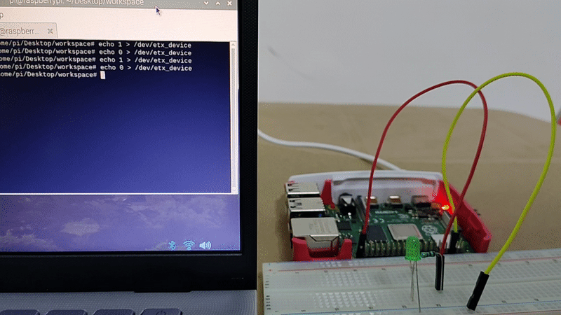 Raspberry Pi GPIO Linux device driver output
