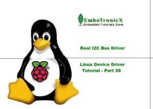 Real I2C Bus Linux Device Driver
