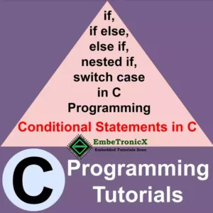 Conditional Statements in C - if statement in c
