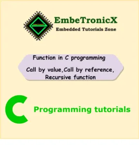 functions in c example