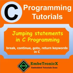 Jump statements in C